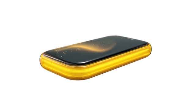 Futuristic phone mockup