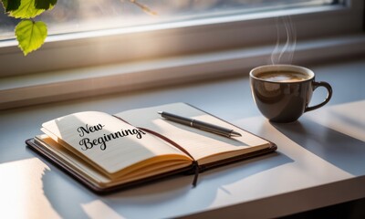 Naklejka premium Open notebook with 