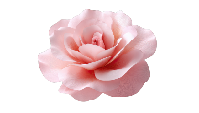 Close-up of a single, delicate pink rose