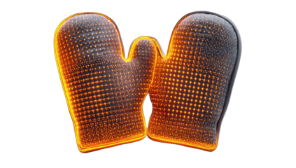 3D rendered oven mitts