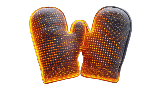 3D rendered oven mitts