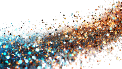 Abstract glitter texture with flowing colors