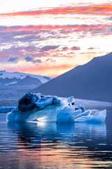 Icebergs in the Jokulsarlon glacier lagoon in Iceland. © Stefano