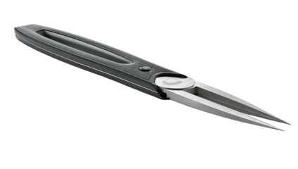 Sleek kitchen shears angled view
