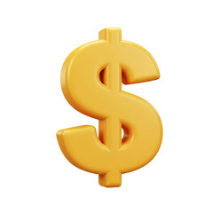 Fototapeta premium A golden dollar sign, rendered in a style, stands out against a stark black background, representing financial concepts, wealth, and monetary value.