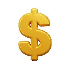 Obraz premium A shiny, golden dollar sign, rendered in a three-dimensional style, stands out against a stark black background, symbolizing wealth and financial concepts.