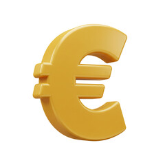 A golden, three-dimensional representation of the Euro currency symbol, isolated against a stark black background, suggesting financial themes and economic concepts.