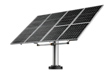 Solar panel array on a stand