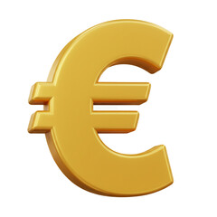 Obraz premium A gleaming, three-dimensional gold-colored Euro symbol stands out against a stark black background, illustrating financial concepts and monetary value in a visually appealing manner.