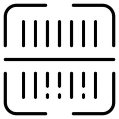 Barcode Scan line icon
