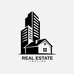 Fototapeta premium Professional home property brand logo for construction companies, property sales, and rentals 