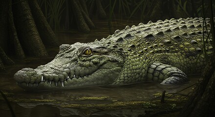 Obraz premium Reptilian Predator Design