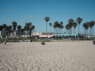 ロサンゼルス　サンタモニカ　ベニスビーチ