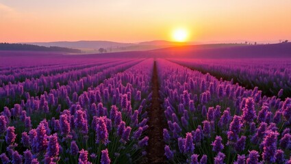 Lavender at dusk