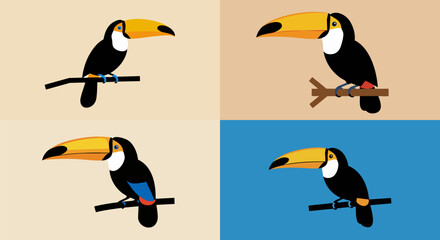 Seamless Toucan Pattern


