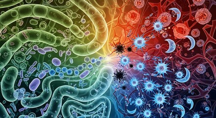 Microbes, cells, health and disease