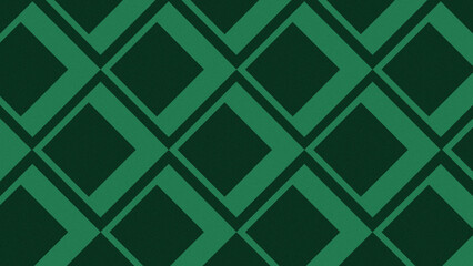 Retro style large diamond pattern in dark green color 