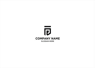 Shield letter p logo. Security check emblem badge logo template. Shielding protection icon label
