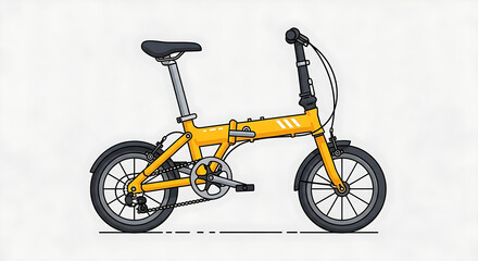 Vector illustration of an isolated vintage bicycle on a white background with a red seat and black wheels