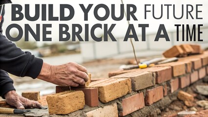 Build Your Future One Brick at a Time - Construction Motivation