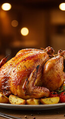 roasted chicken on a plate