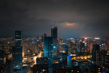 lightning in the night