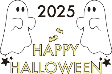 フレーム　ハロウィン　秋　おばけ　ゴースト　コウモリ　ダイヤ柄　かわいい　飾り　壁紙　背景　イラスト © ribbon_s