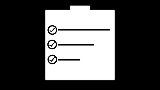 Vector illustration of a clipboard with a text
