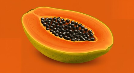 Papaya Half Icon