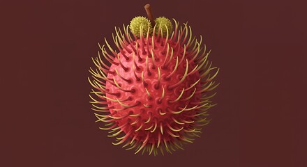 Red Rambutan Vector