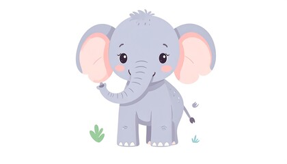 Fototapeta premium Cute elephant illustration