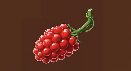 Botanical Zigzag Fruit Graphic