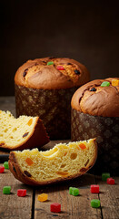 Christmas panettone