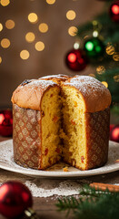 christmas cake with nuts