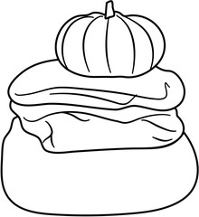 Cozy Autumn Scene coloring pages