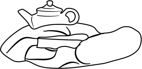 Cozy Autumn Scene coloring pages
