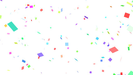 Semi-Transparent Colorful Confetti