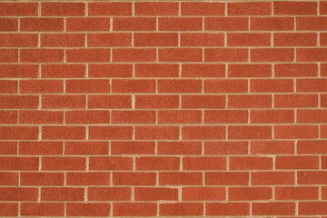 Stagered red bricks wall background