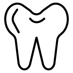 Oral Health Vector Line Icon Design