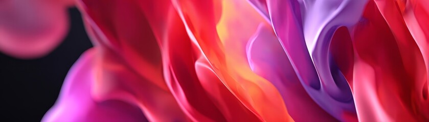 Obraz premium Vibrant red and pink fire close up showcasing the raw energy and intense heat of a burning inferno an abstract background of mesmerizing hypnotic and dynamic dancing flames.