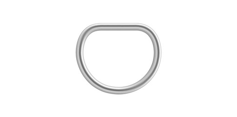 Realistic Silver Metal Handle Vector Illustration.	