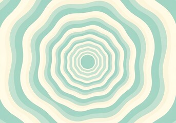 Hypnotic concentric ripples in soft pastel shades for calming backgrounds