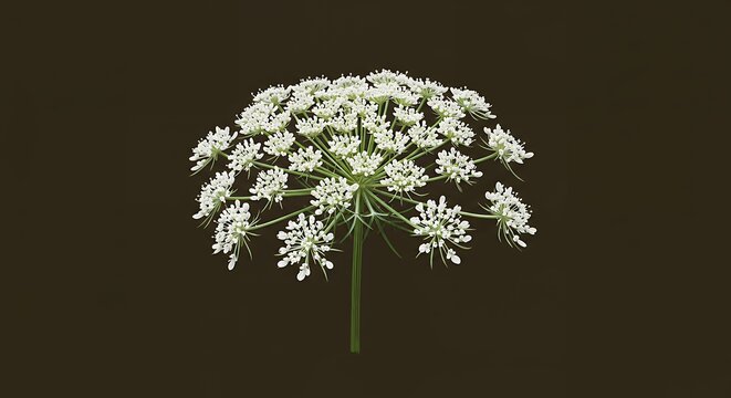 Delicate Umbel Flower Icon