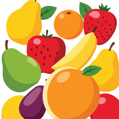 High quality vector illustration of markets overflow with fruits for creative projects and digital artwork design purposes
