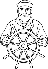 "Circus Tent Line Art Vector – Whimsical Festival Illustration with Flag & Curtains for Entertainment, Kids’ Content & Fantasy Branding"