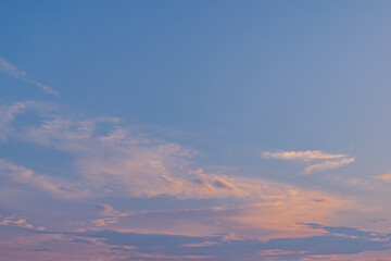 真夏の夕焼け空