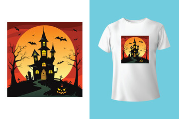 Happy Halloween design, Halloween Tshirt Pumpkin Patch Cutie, Scary Halloween T-shirt design EPS file, t-shirt design template