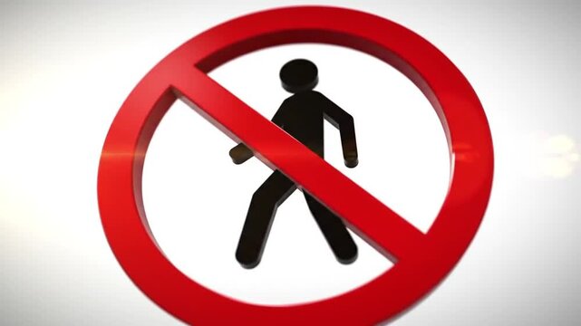Prohibited access symbol red circle ban