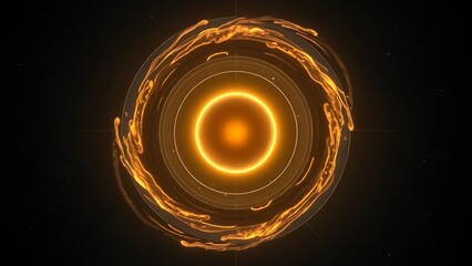Star surrounded by five glowing planetary orbits highlighting habitable zones.