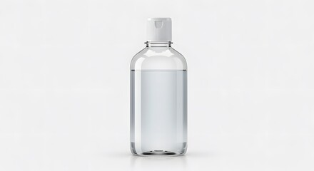 Clean, Modern Plastic Bottle Mockup Against Subtle Texture